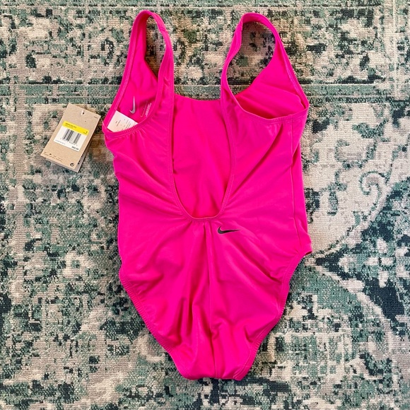 NWT Nike Dark Pink One Piece Swimsuit Bathing Swim Suit Small New Summer Beach - Picture 2 of 14